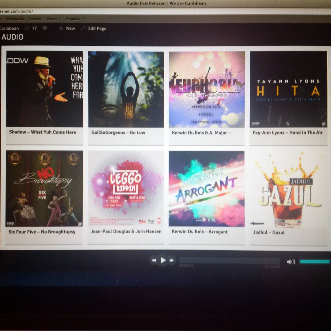 CHECK OUT www.fetenet.com/audio for all 2016 Soca Releases
Promoting all your favorite artists as well as the new up and comers.
Get a feel for Carnival 2016 by logging on and listening to artists such as:
@gailannmusic
@kerwindubois
@fayannlyons
@fayannlyons1
@645theband
@sixfourfivesoca