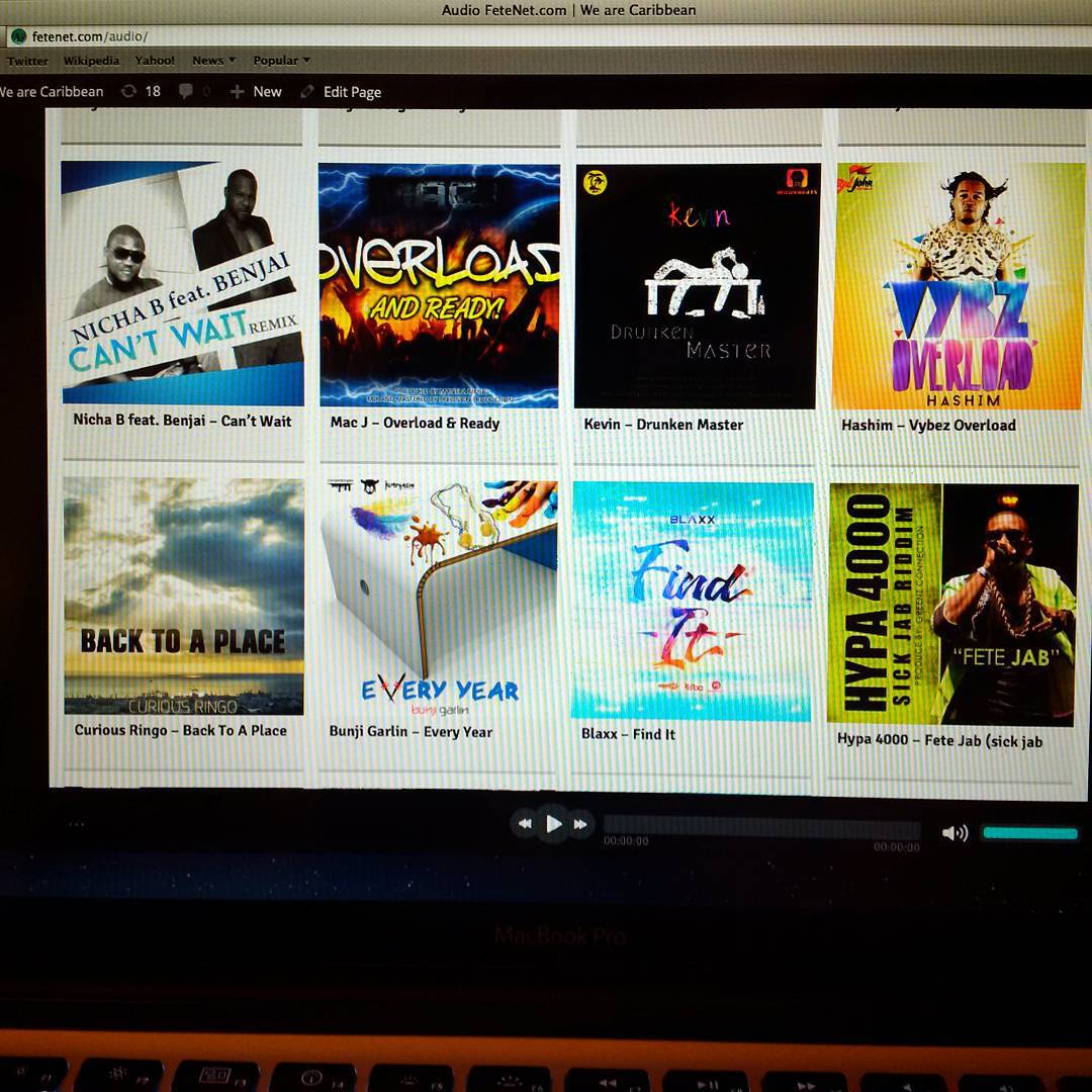 CHECK OUT www.fetenet.com/audio for all 2016 Soca Releases
Promoting all your favorite artists as well as the new up and comers.
Get a feel for Carnival 2016 by logging on and listening to artists such as:
@hashimthadream
@bunjigarlin
@bunjifaysex
@dsblaxx
@hypa_4000