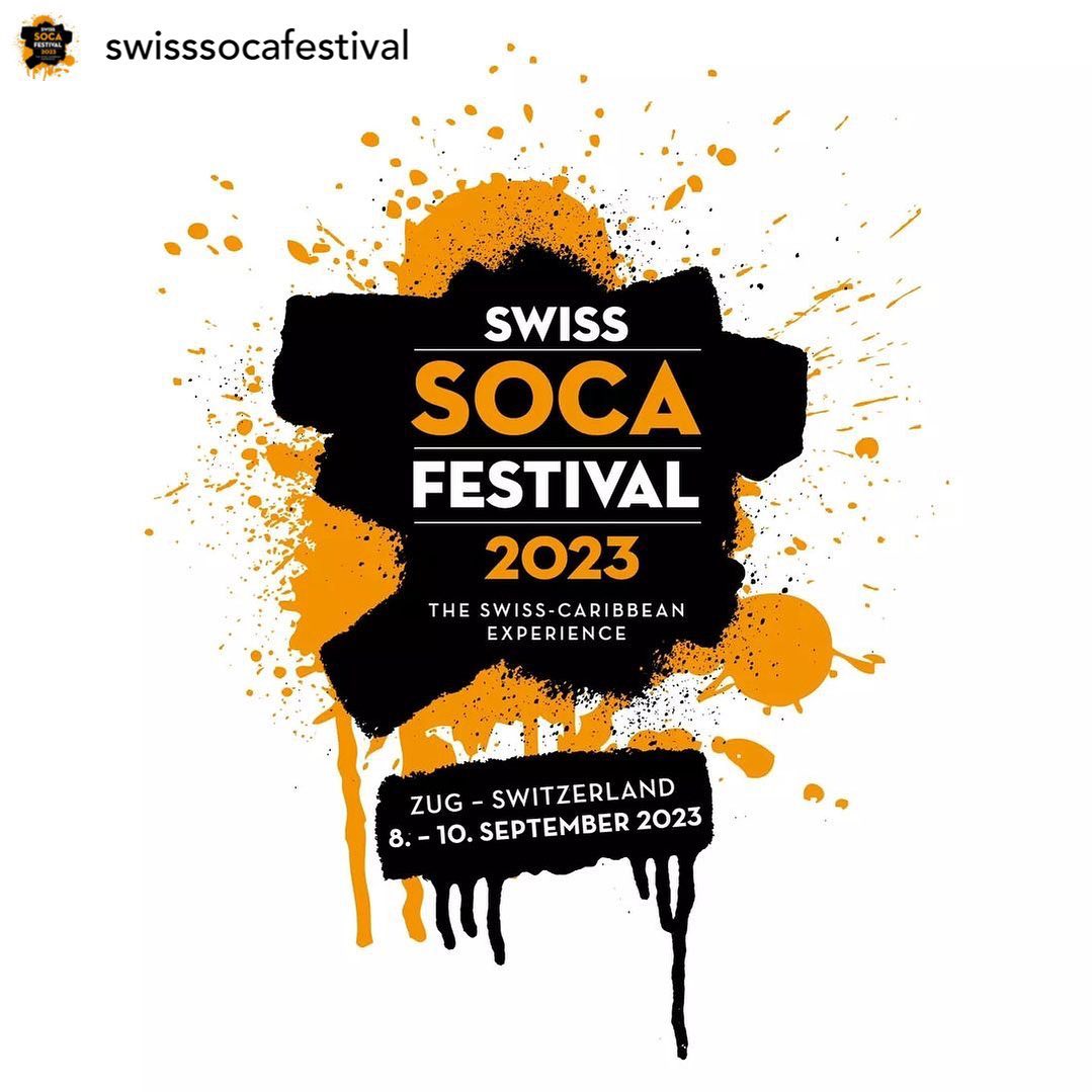 Swiss Soca Festival - Grab your partner and join us for our upcoming events:.

Friday 14. April - Soca Fever at Kraftwerk, Zürich

Saturday 13. May - Caribbean Cruise and Stranded in Zug

Ticketlink in Bio 

8. - 10 September- Swiss Soca Festival 2023 in Zug
Festival Tickets go online next Month