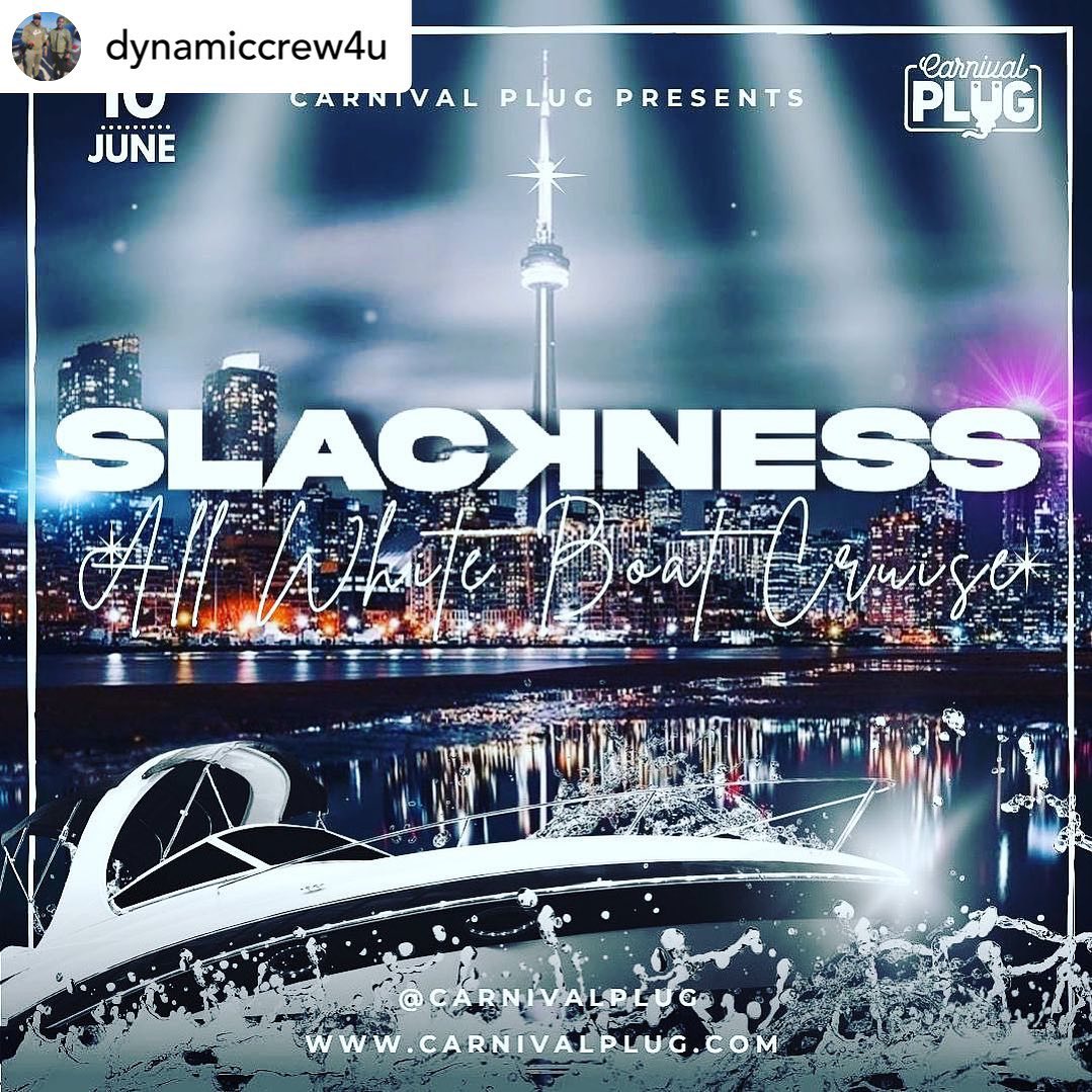 THE WAIT IS OVER!!! .
most anticipated boat cruise is back!! 
Bigger and better with loads of surprises. 
You don’t want to miss this!!

SLACꓘNESS ALL WHITE BOAT CRUISE

JUNE 10th 2023

Boarding 9pm

Sail 10pm -2am

River Gambler
176 Cherry St, Toronto, ON M5A 1A4

Early bird TICKETS out NOW!! Link in bio..