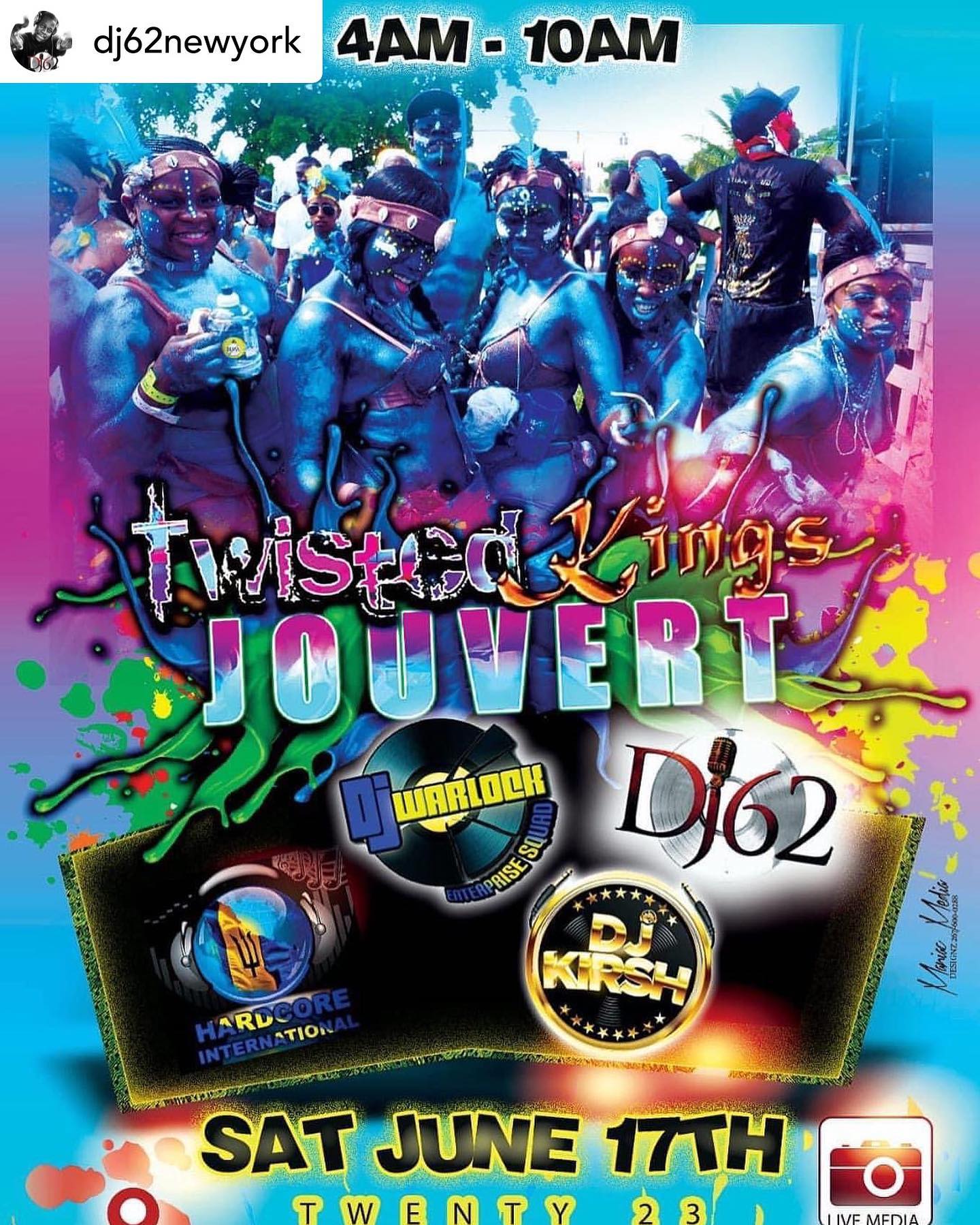 Philly Get Ready - Twisted Kings Jouvert 
Philly Carnival .

4am to 10am