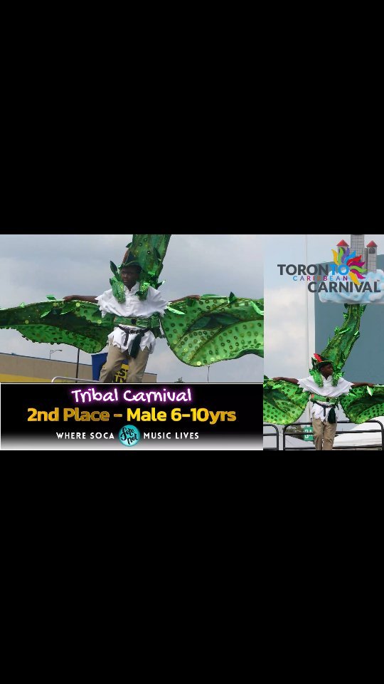 footage
Junior Male Individual Results
@torontocarnival.ca
•
Position: 3rd Place (6-10 years) Male
•
Band: @tribalkiddiesmas @tribalcarnival
•
Theme: Once Upon A Time
•
Portrail: Jack and the Beanstock
•
Masquerader: Nahzi
•