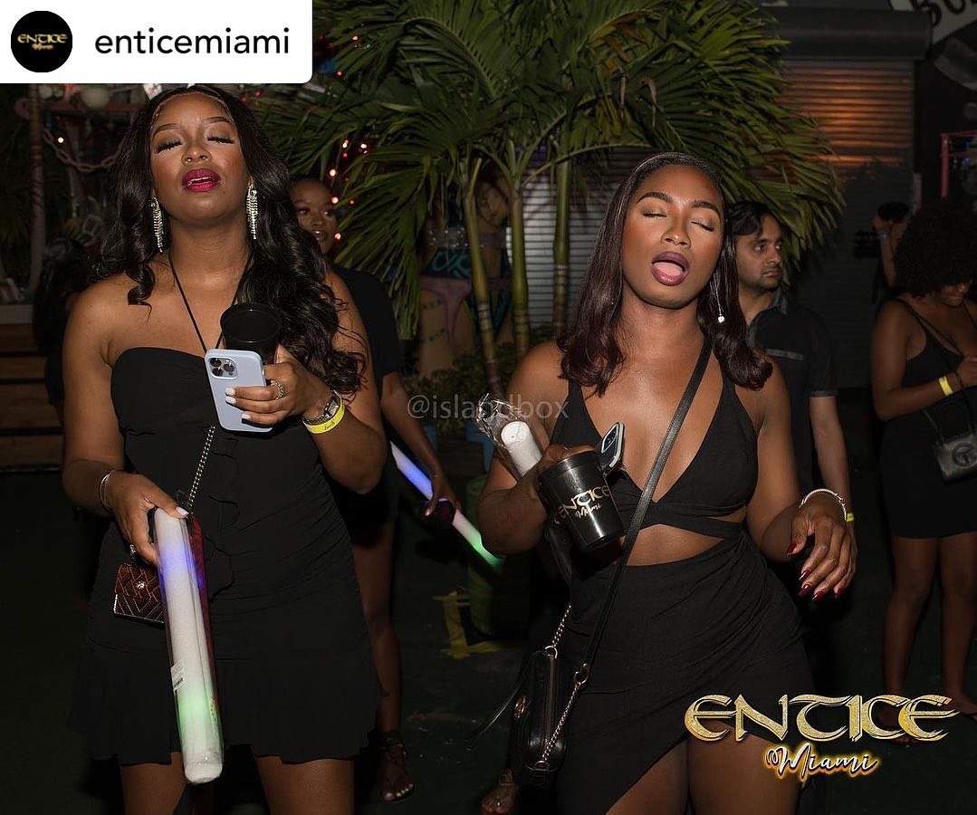 An electrifying night awaits at ENTICE MIAMI ️.
Are you ready to sing their hearts out all night long 

Embrace the allure of Miami's skyline as we party under the stars 

Join us at this captivating, sexy venue for a night of irresistible vibes and jaw-dropping style. 

Dress to ENTICE and prepare to be seduced. 🏾🕺🏾

You know it’s the only place to be Miami Carnival Thursday night. 

 tickets on sale now 
EnticeMiami.eventbrite.com

VIP available  

Group rates available for 10+ people 

Bottle specials & table reservations on sale. 🍾🍾🍾

Powered by @experiencenyrvana @skinnyfabulous